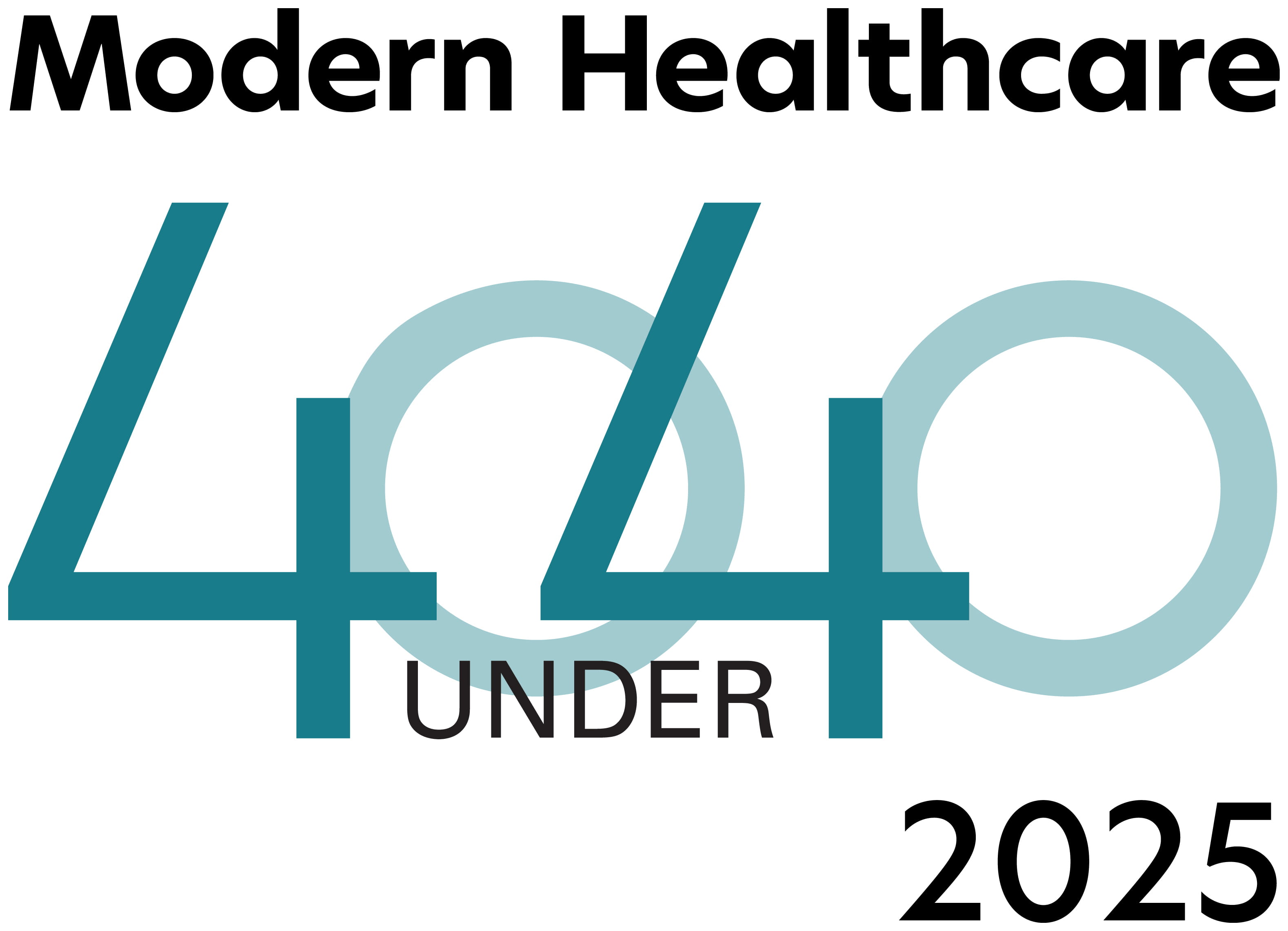 Modern Healthcare 40 under 40 logo